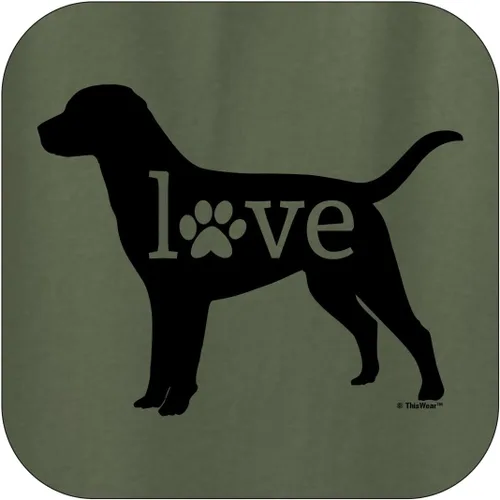 Miniatura 2 de Labrador Retriever Love Dog Paw Prints Sudadera con capucha