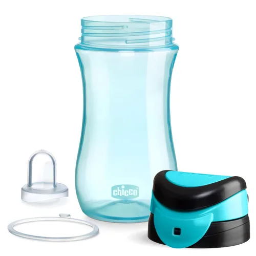Miniatura 7 de Chicco My Tumbler Vaso para niños de 2 años en adelante, botella de agua a prueba de derrames cuando está cerrada con boquilla de flujo libre, asa