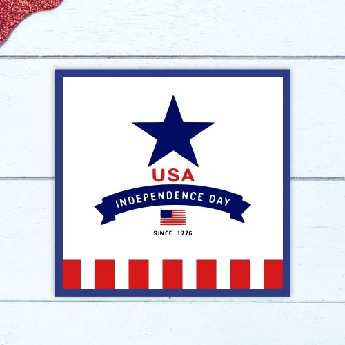 Miniatura 3 de Sellos transparentes de estrella de Estados Unidos para hacer tarjetas, sellos patrióticos de palabras del 4 de julio, sello de bandera