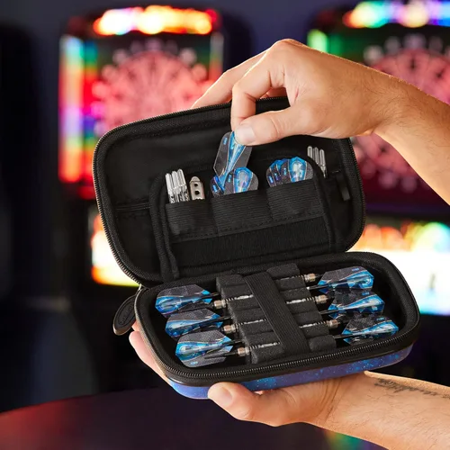 Miniatura 12 de Casemaster Sentinel - Funda para 6 dardos con capacidad para accesorios adicionales, puntas, ejes y vuelos, compatible con punta de acero y dardos