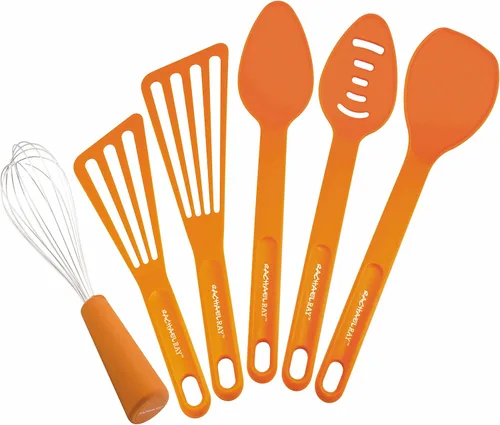 Rachael Ray Tools - Juego de herramientas de 6 piezas, color naranja