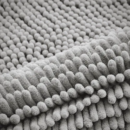 Miniatura 45 de Smiry Juego de 2 alfombras de baño, felpilla suave y absorbente, lavable a máquina, antideslizantes, para bañera, ducha y suelo