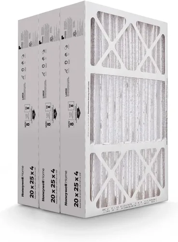 Miniatura 4 de Honeywell Home 20x25x4 MERV 8, filtro de aire para caldera/aire acondicionado, paquete de 3 (CF100A1025-3PKAM)