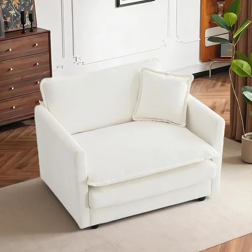 Miniatura 119 de SoarFlash Sofá modula, de felpilla, posición de en medio, beige