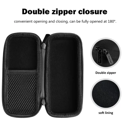 Miniatura 5 de ProCase Estuche rígido para recortadora y afeitadora eléctrica, organizador de viaje bolsa de transporte para QP2520 QP2530 QP2620 QP2630 - Negro