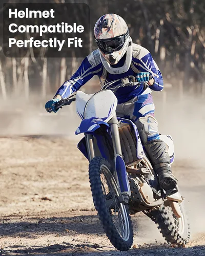 Miniatura 7 de OutdoorMaster Mustang - Gafas de motocross OTG, gafas de motocross, gafas de ATV para hombres, mujeres, adultos y jóvenes