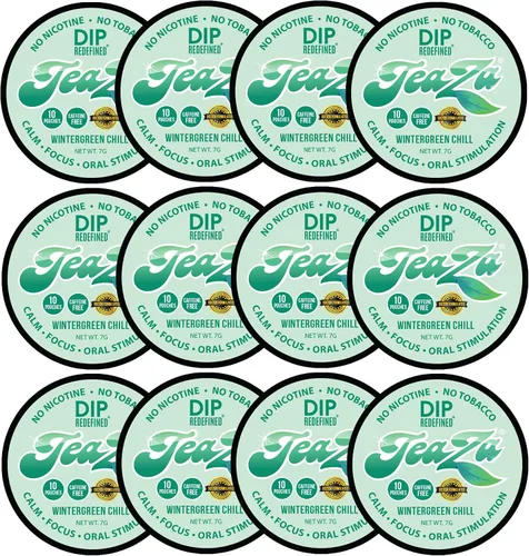 Miniatura 25 de Teaza Bolsas de Energía, Alternativa sin Tabaco sin Nicotina al Dip sin Humo, Rapé y Dip Energético, Alternativa Saludable al Tabaco de Mascar, Uso