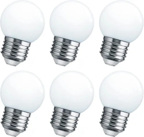 Focos LED de noche Flaspar, focos LED de globo pequeños de 15W equivalentes, base de tornillo mediano E26 para baño, porche, luces de cadena al aire