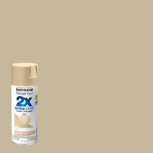 Miniatura 2 de Rust-Oleum 249080 Painter's Touch 2X Ultra Cover - Pintura en aerosol, 12 onzas, fósil satinado Satin Fossil
