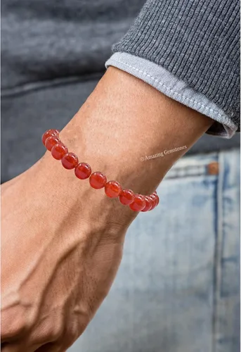 Miniatura 489 de Amazing Gemstone Pulsera de cristal para mujeres y hombres, pulsera de cristal curativo de protección, pulsera elástica con cuentas de piedras