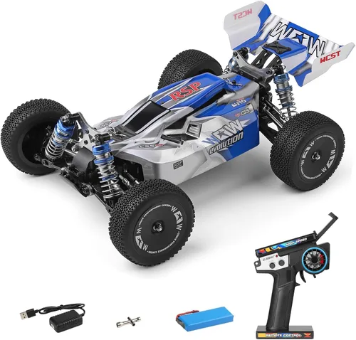 Miniatura 11 de GoolRC WLtoys 144011 - Autos RC para adultos, auto de control remoto a escala 1:14, 4WD 65 KM/H, auto de carreras RC de alta velocidad, 2.4 GHz