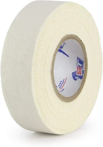Sportstape Cinta de hockey de tela (0.945 in x 59.1 ft, blanco)