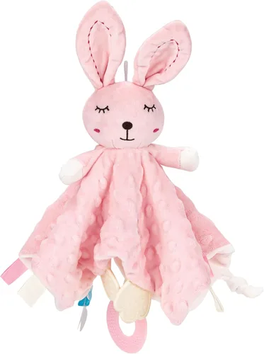Miniatura 12 de ZIGJOY Bunny Lovey - Manta de seguridad de muselina de algodón suave y transpirable para bebés, regalos para recién nacidos, niños y niñas, azul