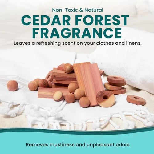 Miniatura 5 de Paquete variado de 120 unidades – Lavanda y cedro para armarios – Alternativa para almacenamiento de ropa – Bolsas de aroma para protección
