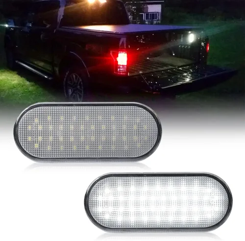 Luces LED para Caja de Camioneta Compatibles con F150 15-20, Rap'tor F250 F350 F450 Super Duty Pickup Camioneta 17-21, Kit de Luces LED Blancas