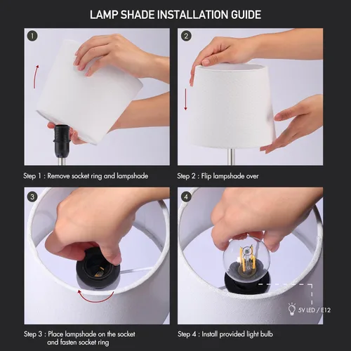 Miniatura 7 de O’Bright Seraph mini – Lámpara de mesa LED inalámbrica con regulador, batería recargable incorporada, 3 niveles de brillo, lámpara de mesa