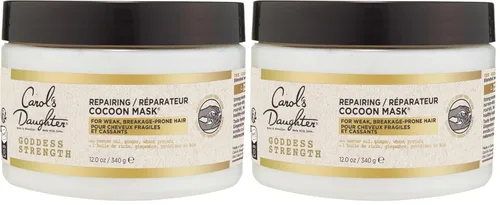 Miniatura 7 de Carol's Daughter Goddess Strength Repairing Cocoon - Máscara hidratante para ondas, rizos y bucles, tratamiento capilar con aceite de ricino, 12
