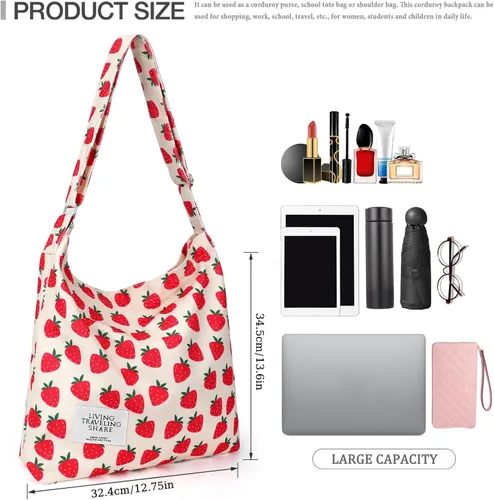 Miniatura 25 de Bolsa de lona con diseño de bolsillo externo, aspecto elegante, correa de hombro ajustable