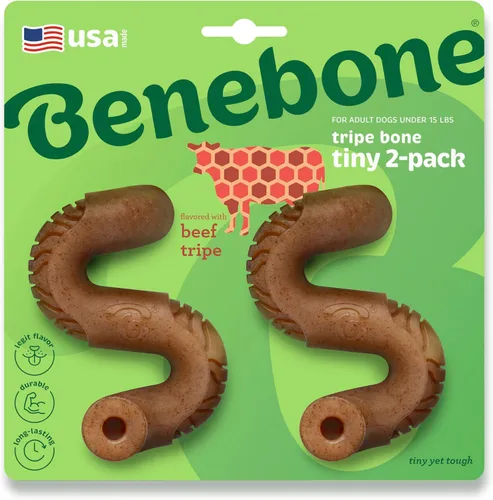 Miniatura 35 de Benebone Bacon Stick - Juguete masticable duradero para perros masticadores agresivos, tocino real, fabricado en Estados Unidos, mediano
