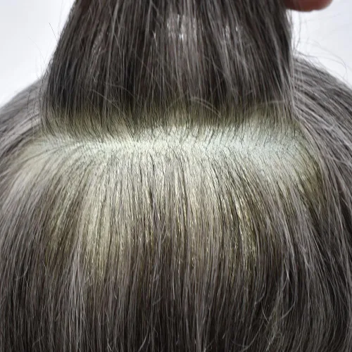 Miniatura 222 de Sistema de reemplazo de cabello de encaje francés para hombre, piezas de cabello de aspecto natural, encaje frontal, negro, marrón, rubio, gris