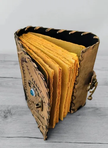 Miniatura 7 de Leather Crafter's Libro de hechizos Hocus Pocus, libro de hechizos, decoración de Halloween, diario de cuero, libro de sombras, regalos de Navidad