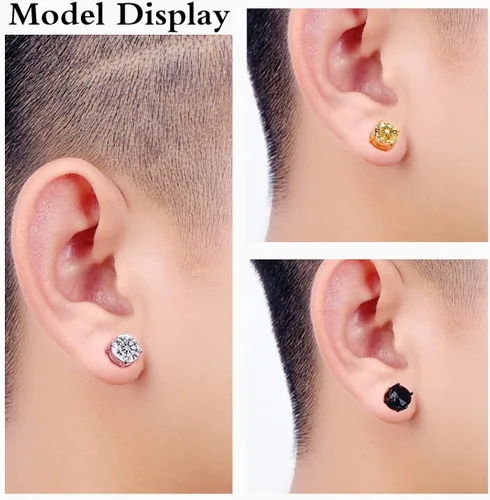 Miniatura 3 de Skyfun 46 pares de aretes magnéticos para mujeres y hombres sin perforación pendientes de acupresión Atheniz Magnetología linfvidad germanio