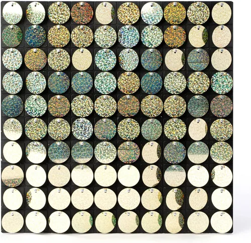 Miniatura 7 de Simply Elegant AestheTech - Panel de pared con lentejuelas brillantes, decoración de pared para bodas, eventos y fiestas temáticas, telón de fondo