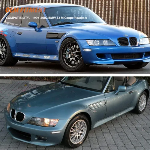 Miniatura 6 de ADIIL Lente ahumada blanca Full LED frontal Fender Side Marker Light Conjunto de lámpara de señal de giro compatible con BMW Z3 M Coupe Roadster