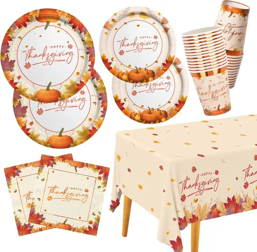 Miniatura 14 de Gatherfun kit de suministros para fiesta de fútbol, para 24 comensales, incluye platos para cena, servilletas para postre, vasos, pancarta y mantel