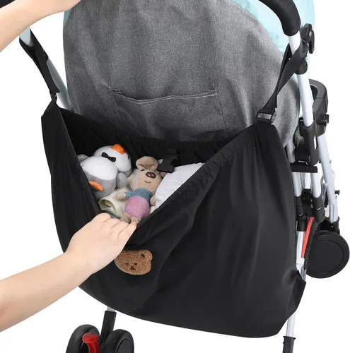Miniatura 2 de Accmor Organizador universal para cochecito, bolsa de almacenamiento grande para cochecitos Uppababy, Nuna, Britax, Doona, accesorios de Negro
