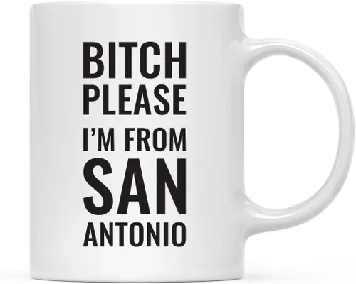 Miniatura 58 de Andaz Press Taza de café de 11 onzas, regalo de broma, Bitch Please I'm from Alabama, paquete de 1, incluye caja de regalo, divertidas ideas