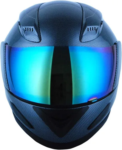Miniatura 6 de 1Storm - Casco de cabeza completa para motocicleta, diseño de calavera mecánica HJDJ11