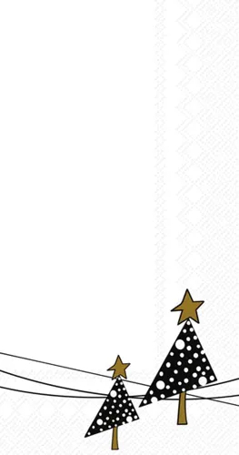 Miniatura 14 de Ideal Home Range Servilletas de papel de Navidad, 3 capas, 20 unidades, 5" x 5", Ángeles Grace - Gris ANGEL'S GRACE Cóctel gris
