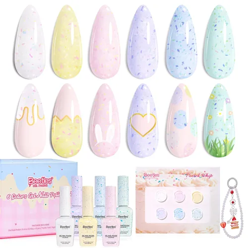 Miniatura 26 de Beetles - Lámpara de uñas LED UV, luz de uñas blanca caramelo con 3 temporizadores de 30/60/90 segundos y pantalla de cuenta regresiva para esmalte