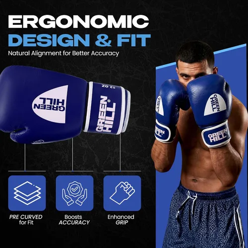 Miniatura 4 de Green Hill Guantes de boxeo MMA, guantes de kickboxing – Guantes de boxeo para mujeres y hombres, guantes de entrenamiento de boxeo, guantes