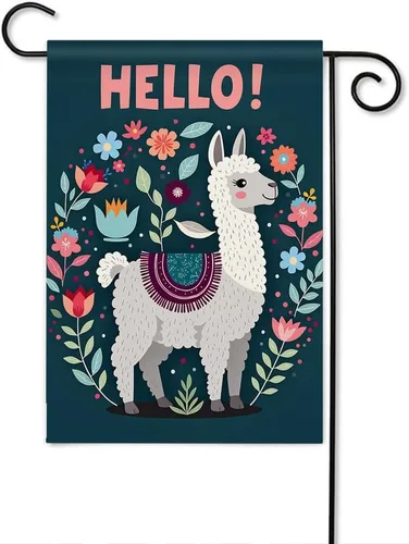 Miniatura 13 de Moslion Bandera de jardín de oso polar, safari natural, oso polar con cachorros, banderas de nieve de doble cara, bandera de bienvenida para patio