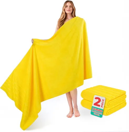 Miniatura 100 de American Soft Linen Toallas de baño jumbo grandes de 35 x 70 pulgadas, 600 GSM, 100% algodón, sábanas de baño turcas, toallas de baño de lujo