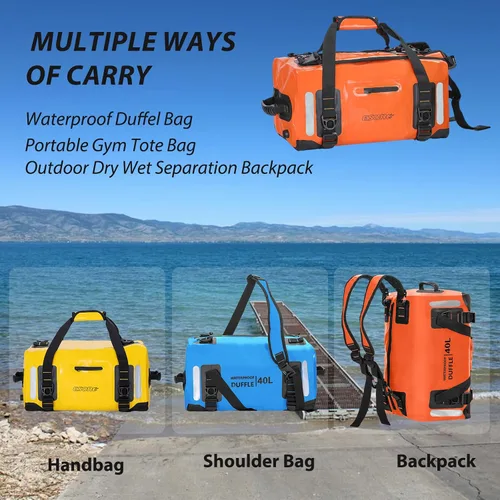 Miniatura 2 de ESONE Bolsas Secas Mochila Impermeable para Hombres/Mujeres Bolsas Secas para Kayak Mochila Impermeable para Viajes Mochila de Bolsa Seca Bolsa