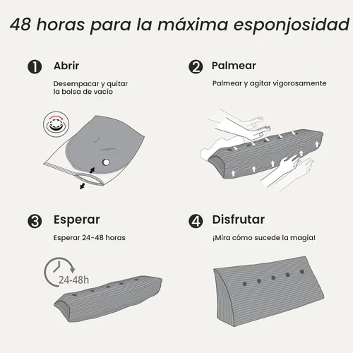 Miniatura 7 de Sasttie - Almohada de cabecero completa, almohada de cuña para cabecero para sentarse en la cama, cojín triangular de apoyo para la espalda