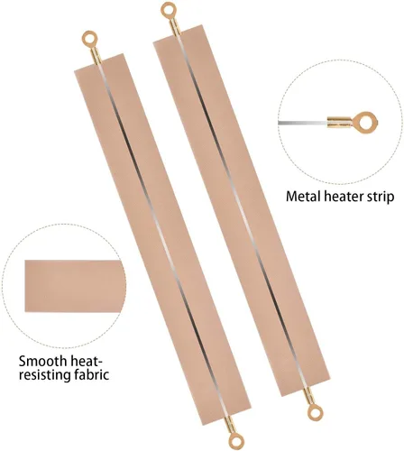 Miniatura 4 de 10 piezas de repuesto de sellador de impulso de 12 pulgadas, tiras de sellado térmico, agarre de elemento calefactor compatible con F-300, FS-300