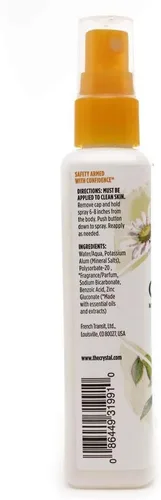 Miniatura 2 de Crystal Essence Desodorante mineral en aerosol, manzanilla y té verde 4 oz