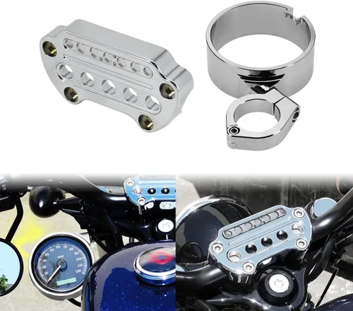 Soporte indicador de montaje lateral para velocímetro de motocicleta, abrazadera de manillar de 1.535 in para Harley Dyna 1993-2005 Sportster XL883