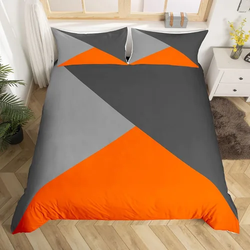 Miniatura 9 de Erosebridal Funda de edredón de madera con puerta de granero, juegos de ropa de cama estilo occidental, tamaño Queen, funda de edredón rústica