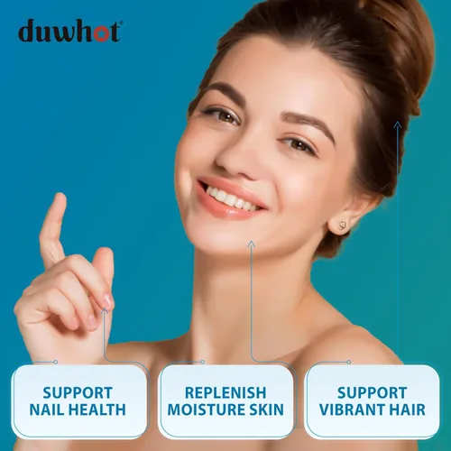 Miniatura 3 de duwhot Gomitas de ácido hialurónico, suplementos de ácido hialurónico con vitamina C y biotina 5000 mcg para la piel, el cabello, la salud