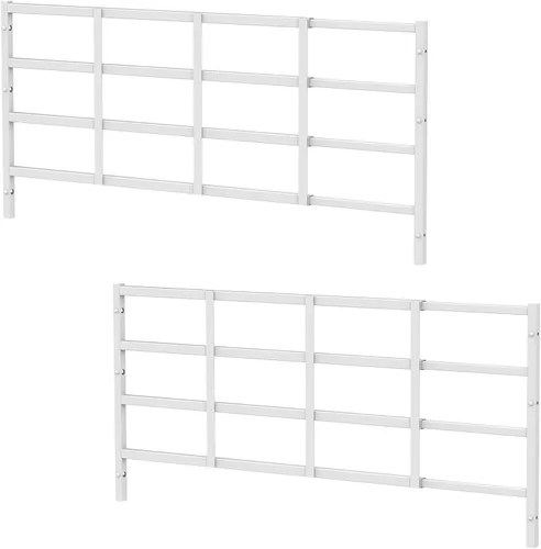 Miniatura 10 de Protector de seguridad fijo para ventana de 19 x 38 pulgadas, paquete de 2 unidades de ancho ajustable que evita caídas accidentales, sin salida