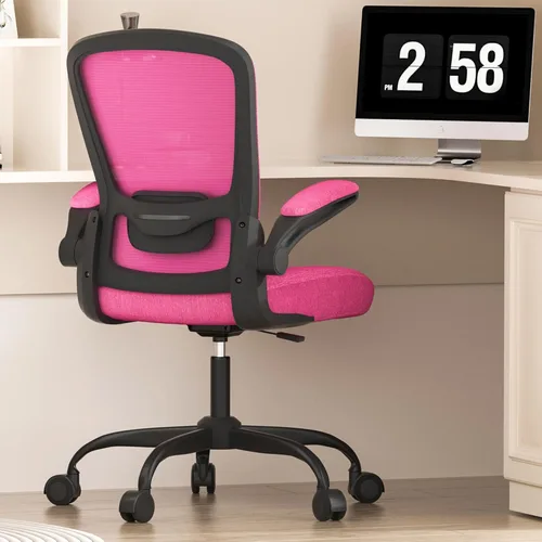 Miniatura 8 de Mimoglad Silla de Oficina, Silla de Escritorio Ergonómica con Soporte Lumbar Ajustable, Silla de Computadora de Malla de Respaldo Alto