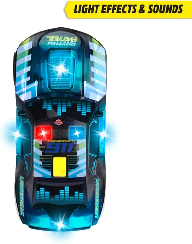 Miniatura 3 de Dickie 203763008 Light Streak Rhythm Patrol 203763008 Vehículo de fricción retro con funciones de sonido y luz para mayores de 3 años