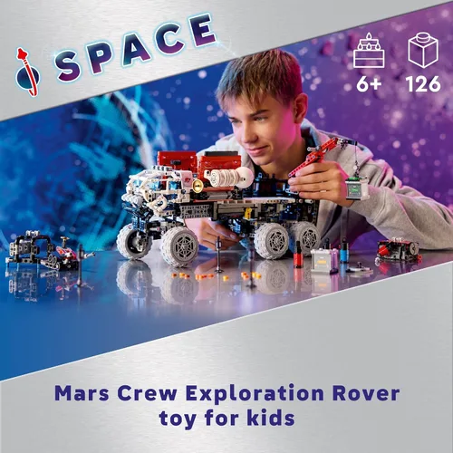 Miniatura 2 de LEGO Technic Rover de Exploración de la Tripulación de Marte - Juguete de Construcción para Construir y Mostrar para la Decoración de la Habitación