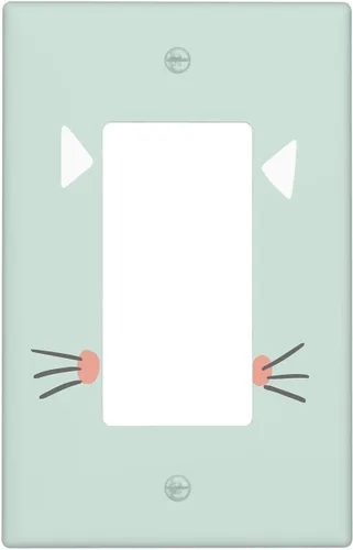 Miniatura 69 de Cubierta de interruptor de luz dúplex de elefante de dibujos animados de 1 banda, cubiertas de enchufe, placa frontal decorativa para receptáculo