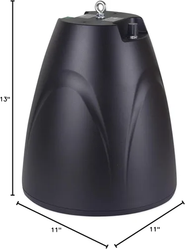 Miniatura 10 de Rockville PEN-65T 6.5" 70V Altavoz colgante de techo, negro, fácil de instalar, diseño elegante, perfecto para restaurantes y espacios comerciales
